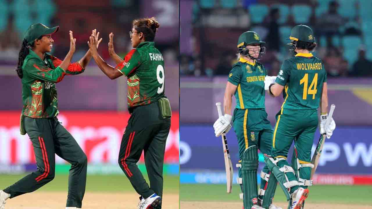 SAW vs BANW | ఆరు పరుగుల వ్యవధిలో మూడు వికెట్లు.. దక్షిణాఫ్రికాకు బంగ్లా షాకిచ్చేనా..?