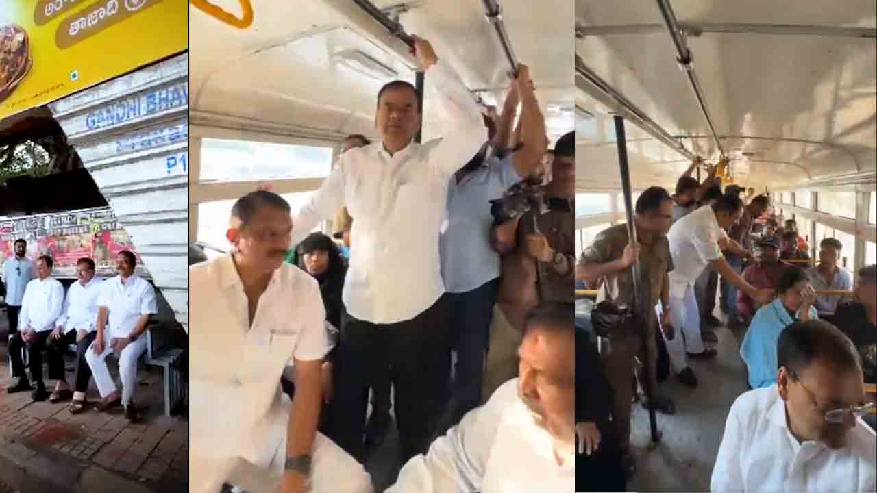 BRS | సిటీ బస్సుల్లో చార్జీల పెంపుపై బీఆర్‌ఎస్‌ ఎమ్మెల్యే నిరసన.. వీడియో