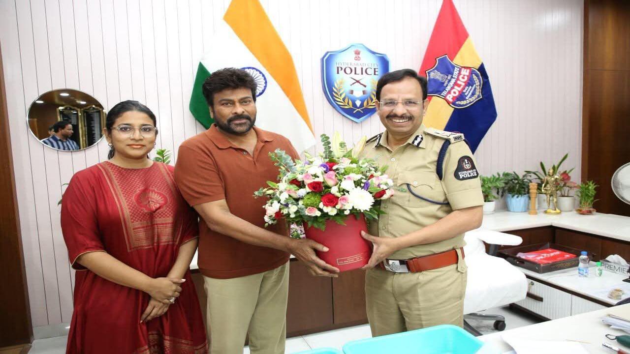 Megastar Chiranjeevi | నూత‌న‌ సీపీ వీసీ సజ్జనార్‌ను మర్యాదపూర్వకంగా కలిసిన మెగాస్టార్ చిరంజీవి