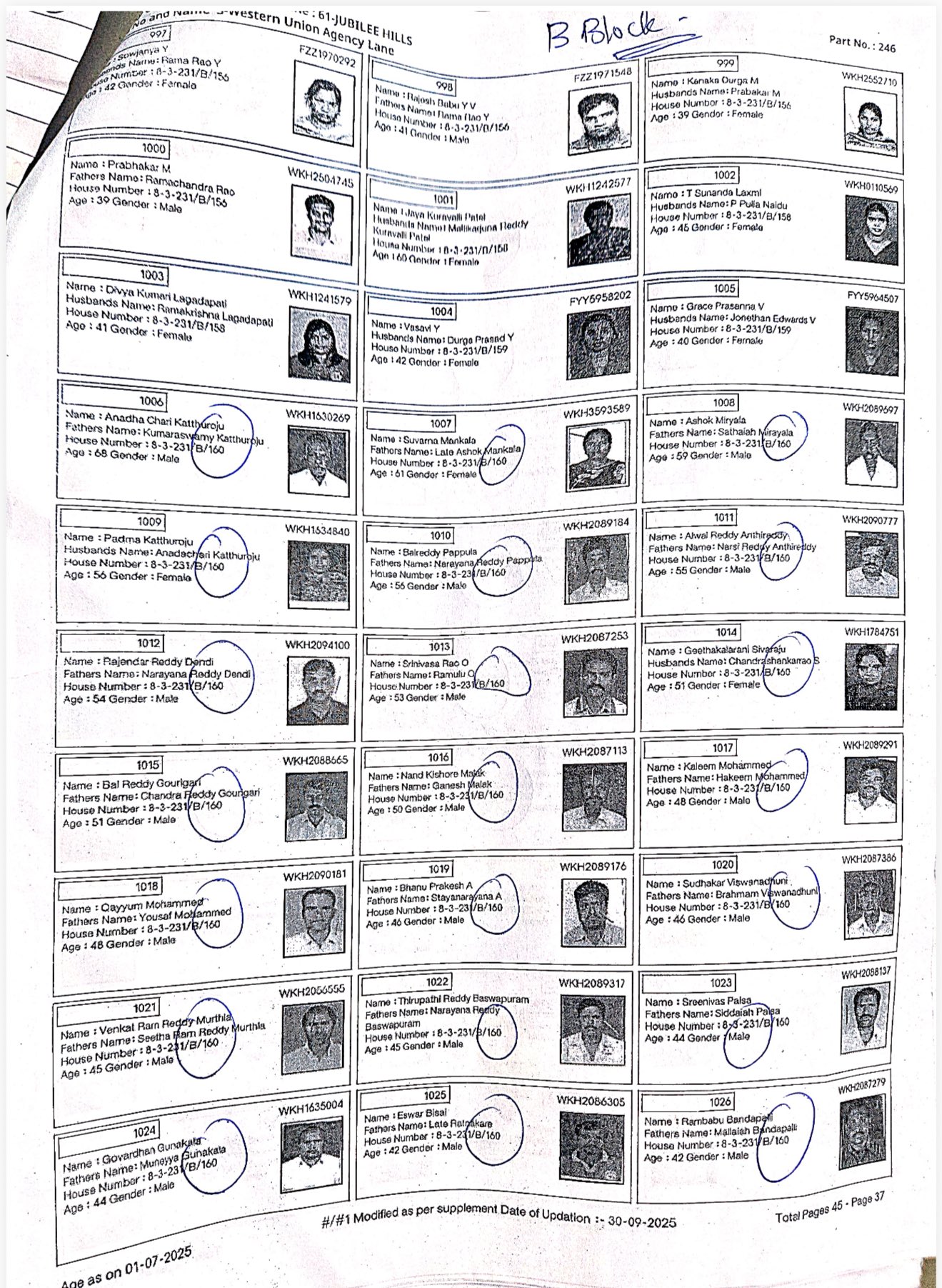 Jubilee Hills Voterlist1