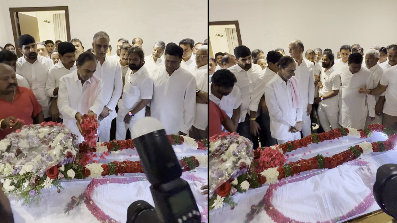 KCR | బావ తన్నీరు సత్యనారాయణ రావు భౌతిక కాయానికి బీఆర్ఎస్ అధినేత కేసీఆర్ నివాళులు