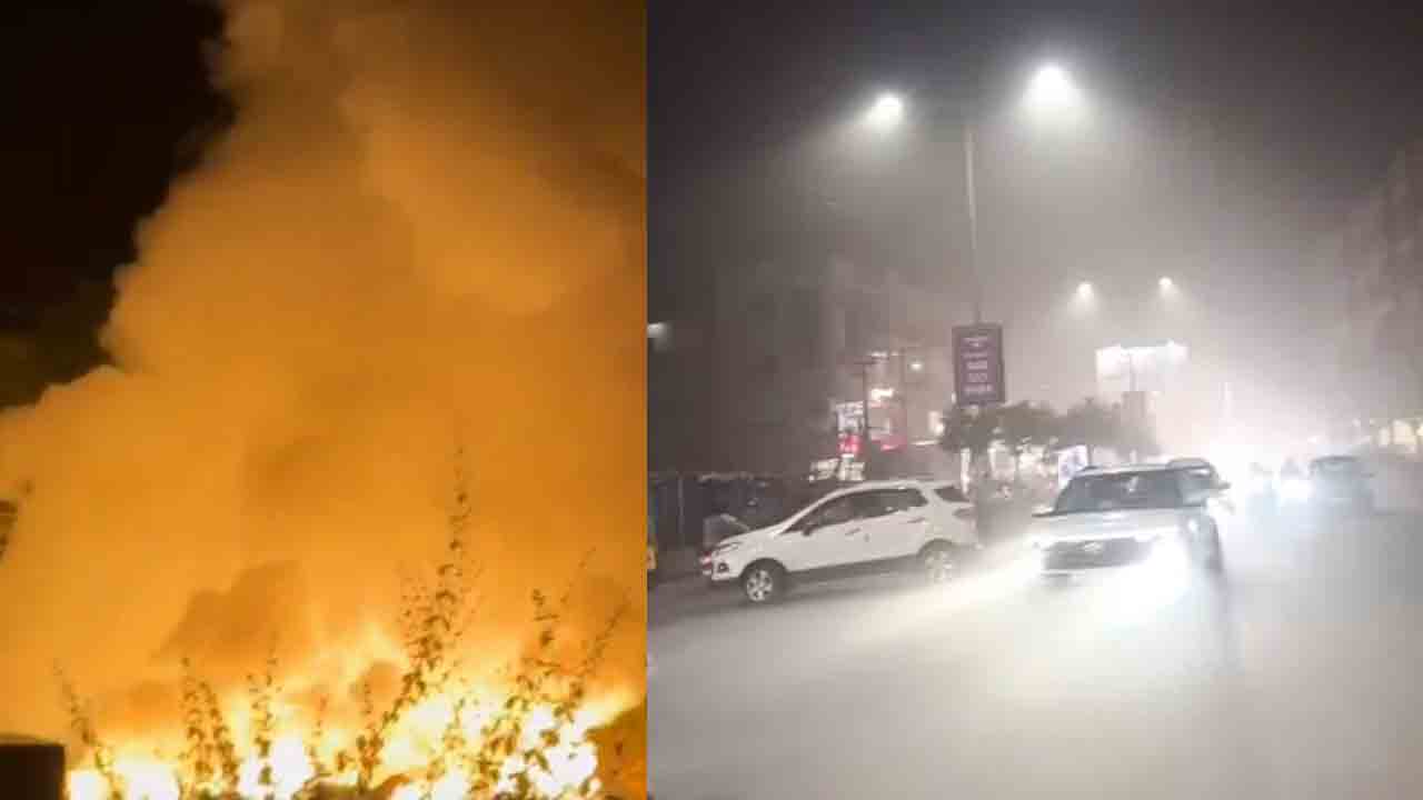 Fire Accident | కెమికల్ డ్రమ్ములకు నిప్పు.. కిష్టారెడ్డిపేట శశ్మానవాటికలో భారీ అగ్ని ప్రమాదం