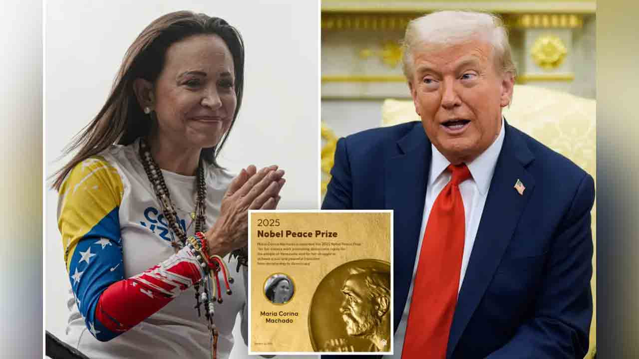 María Corina Machad | నోబెల్ శాంతి బహుమతిని అమెరికా అధ్యక్షుడికి అంకితమిస్తున్నా.. ఎందుకంటే..?