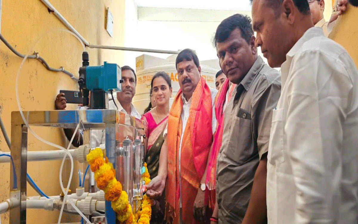 Neredugommu : నేరేడుగొమ్ము మోడల్ స్కూల్‌లో ఆర్ఓ ప్లాంట్ ప్రారంభం