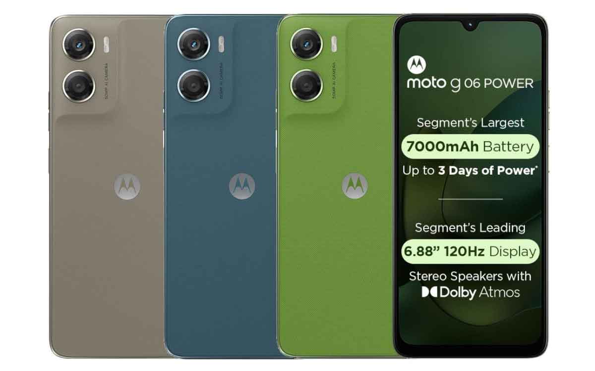 moto g06 power | 7000 ఎంఏహెచ్ భారీ బ్యాట‌రీతో లాంచ్ అయిన మోటోరోలా కొత్త స్మార్ట్ ఫోన్‌.. ధ‌ర రూ.7,499 మాత్ర‌మే..