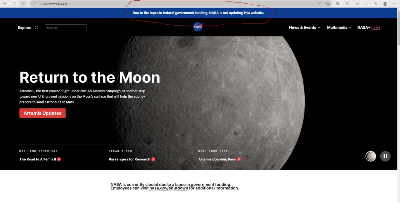 Nasa Website