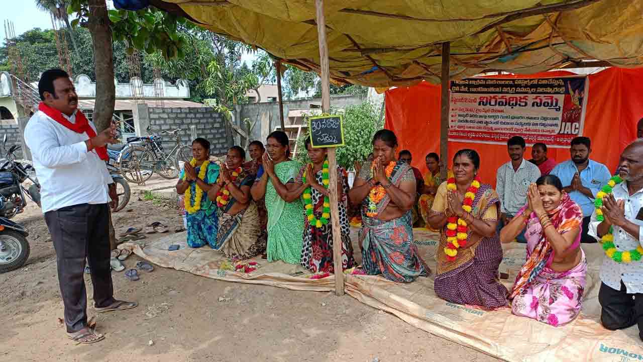 30వ రోజుకు చేరిన కార్మికుల సమ్మె