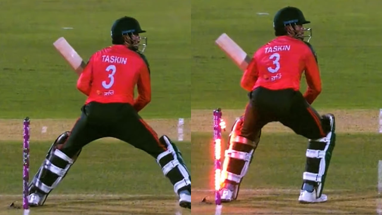 Taskin Ahmed: భారీ సిక్సర్ కొట్టిన బంగ్లా బ్యాటర్.. కానీ ఔటిచ్చిన అంపైర్.. ఏం జరిగిందంటే.. వీడియో