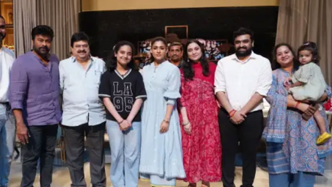 Chiranjeevi | మ‌న‌వ‌రాలి చిరు కోరిక .. సెట్స్‌కి తీసుకువెళ్లి మెగాస్టార్‌తో మాట్లాడించిన బీజేపీ నేత‌