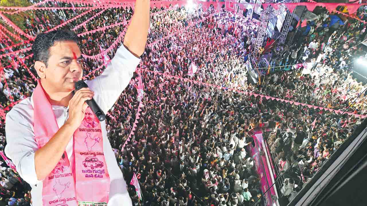 గ్యారెంటీలు ఇయ్యకుంటే గల్లాపట్టి నిలదీస్తం.. జూబ్లీహిల్స్లో కాంగ్రెస్ను ఓడగొడితేనే హామీలు అమలైతయ్!: కేటీఆర్