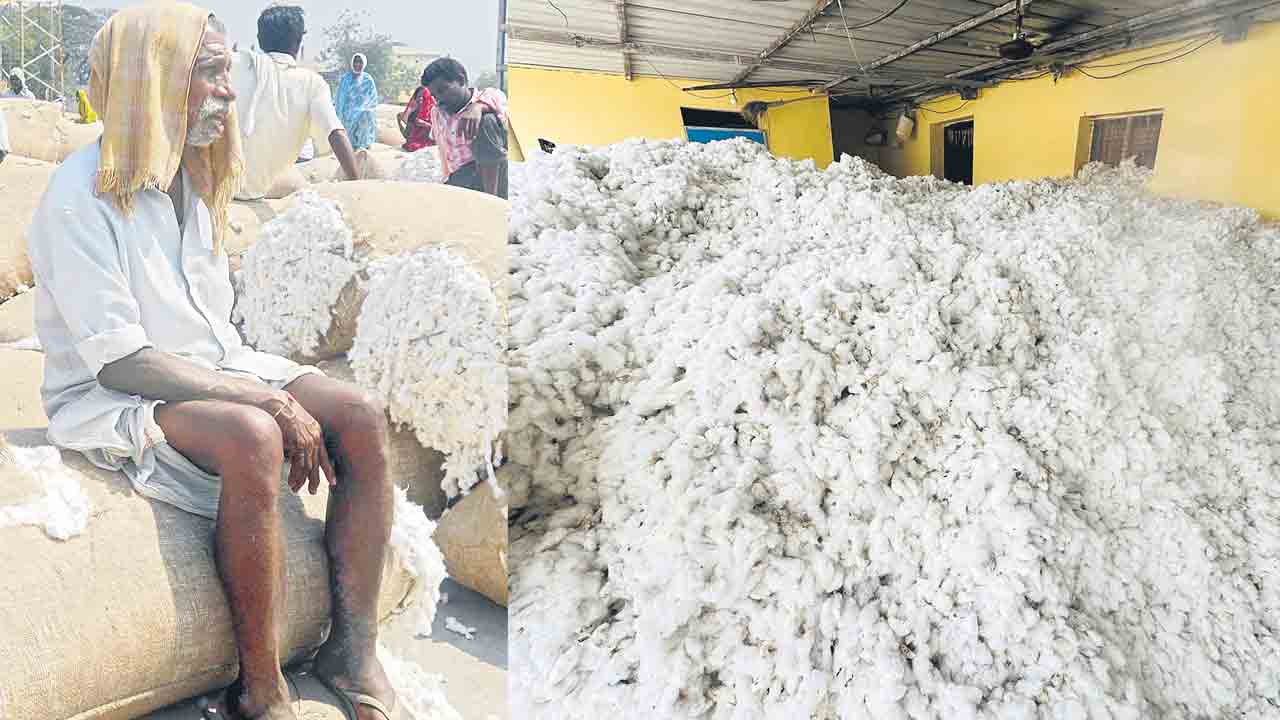 పత్తి రైతుపై.. కేంద్రం కత్తి.. సీసీఐ కేంద్రాల్లో సవాలక్ష కొర్రీలు