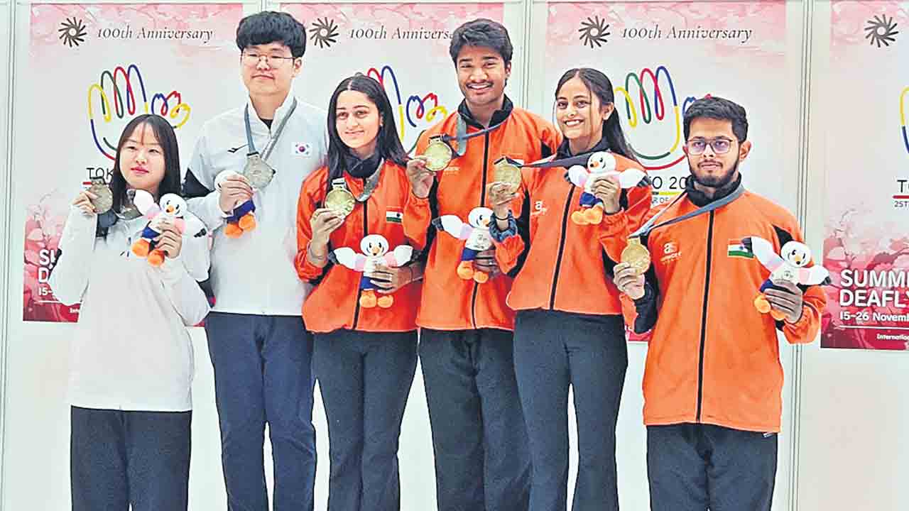 ధనుశ్‌కు రెండో స్వర్ణం.. డెఫ్లింపిక్స్‌లో అదరగొడుతున్న తెలంగాణ షూటర్‌