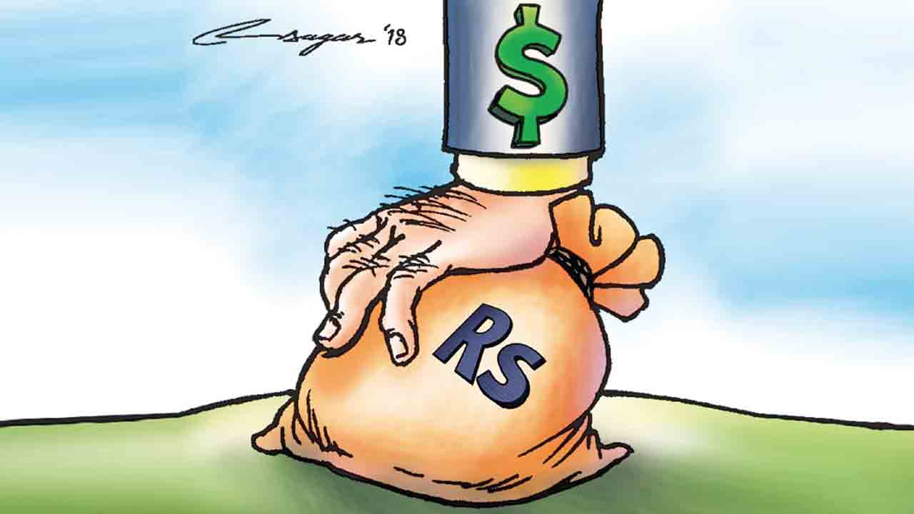 రూపాయిమహాపతనం.. ఒక్కరోజే 98 పైసలు క్షీణత.. ఆల్‌టైమ్‌ కనిష్ఠానికి మారకం విలువ