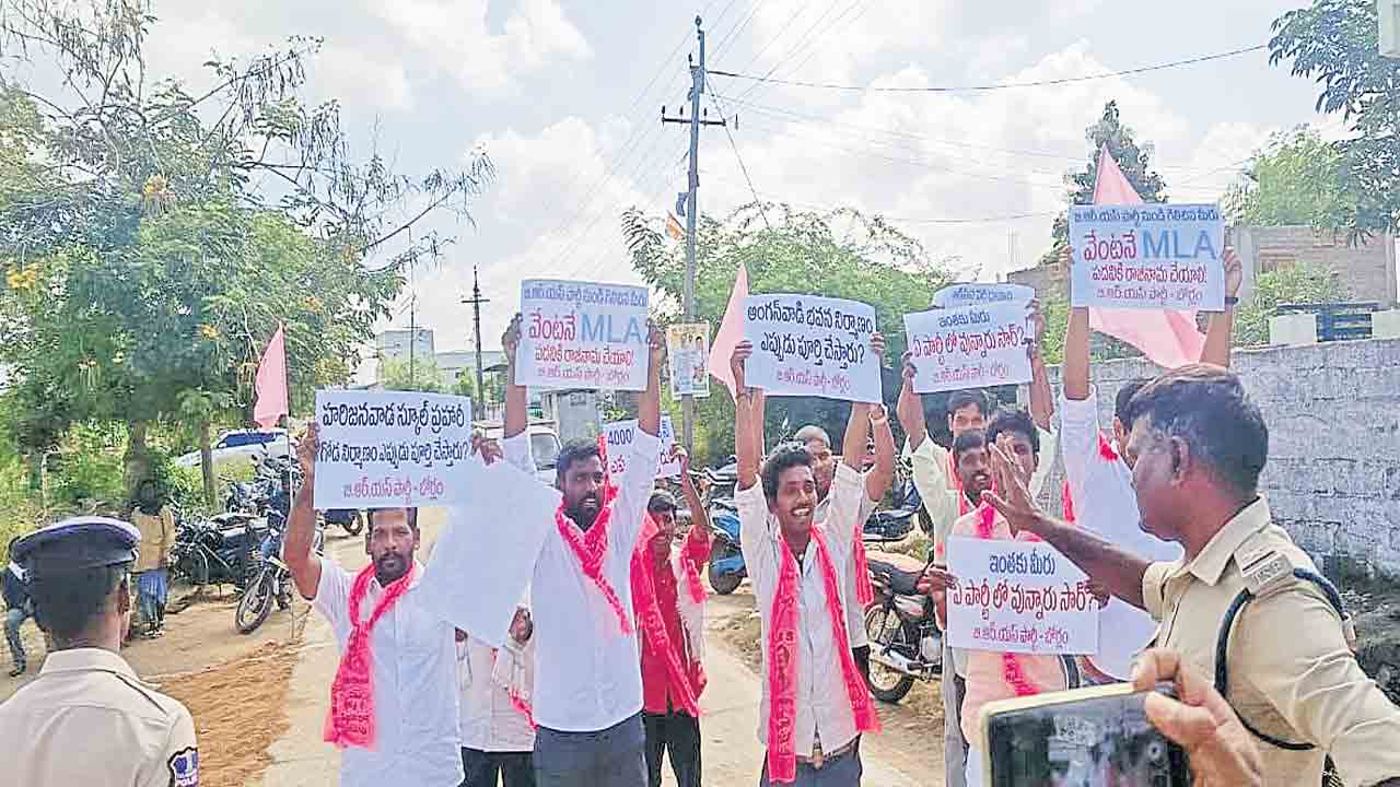 పోచారం శ్రీనివాసరెడ్డికి నిరసన సెగ