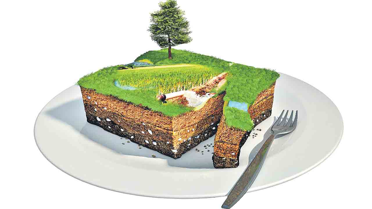 అడ్డికి పావుశేరు.. అగ్గువకే మేసేరు.. భూరి పందేరం