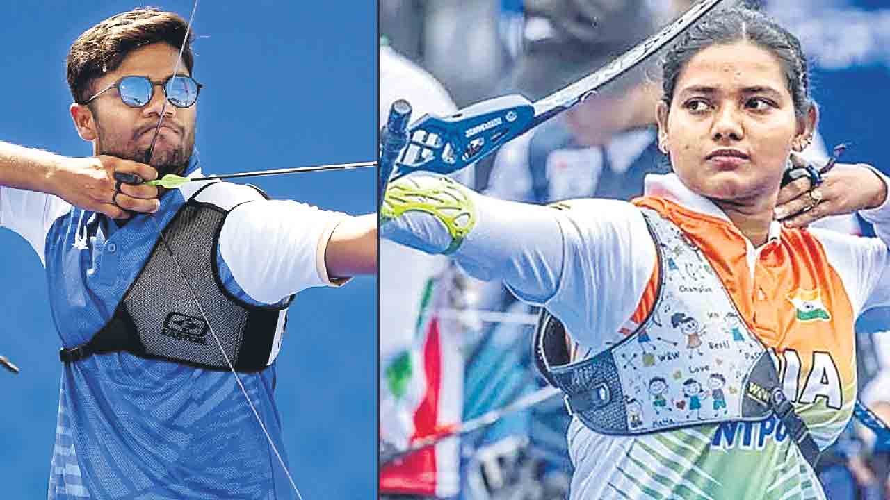 అంకిత, ధీరజ్‌కు స్వర్ణాలు.. సత్తాచాటిన రికర్వ్‌ ఆర్చర్లు