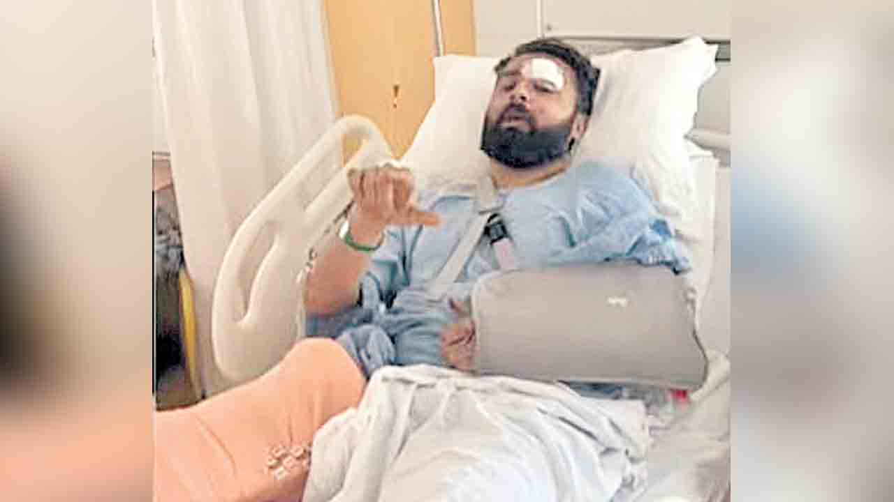 బెంగళూరు రోడ్డు వల్లే కాలు, చేయి విరిగింది!