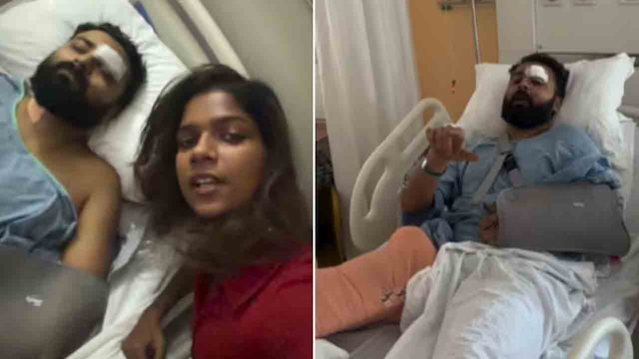 Man Hospitalised Due to Bengaluru roads | బెంగళూరు రోడ్ల వల్ల విరిగిన కాలు, చేయి.. ఆసుపత్రి బెడ్‌ నుంచి వ్యక్తి వీడియో