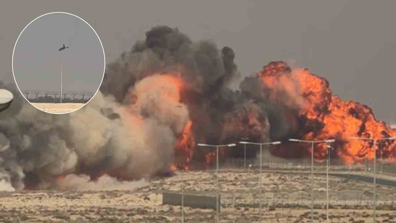 Fighter Jet Crashes | దుబాయ్‌ ఎయిర్‌ షోలో కుప్పకూలిన భారతీయ యుద్ధ విమానం.. VIDEO