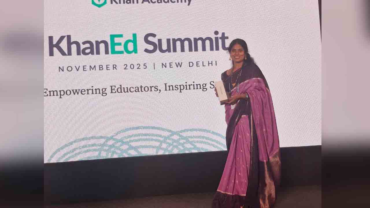 Karepalli KGBV | ఖాన్ అకాడమీ సదస్సులో కారేపల్లి కేజీబీవీ ప్రత్యేక అధికారిణికి సన్మానం