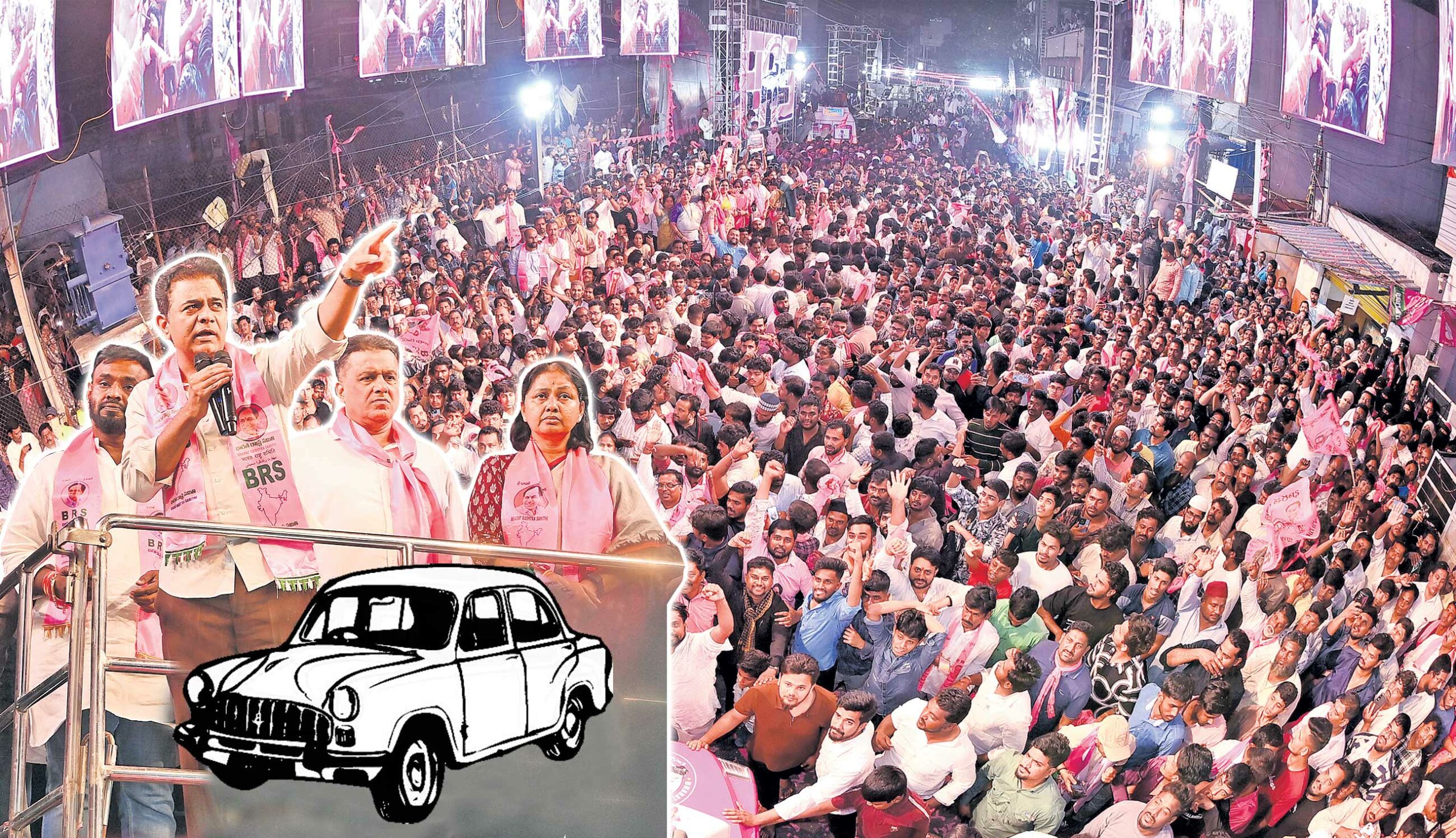 కేటీఆర్‌ రోడ్‌షో సక్సెస్‌