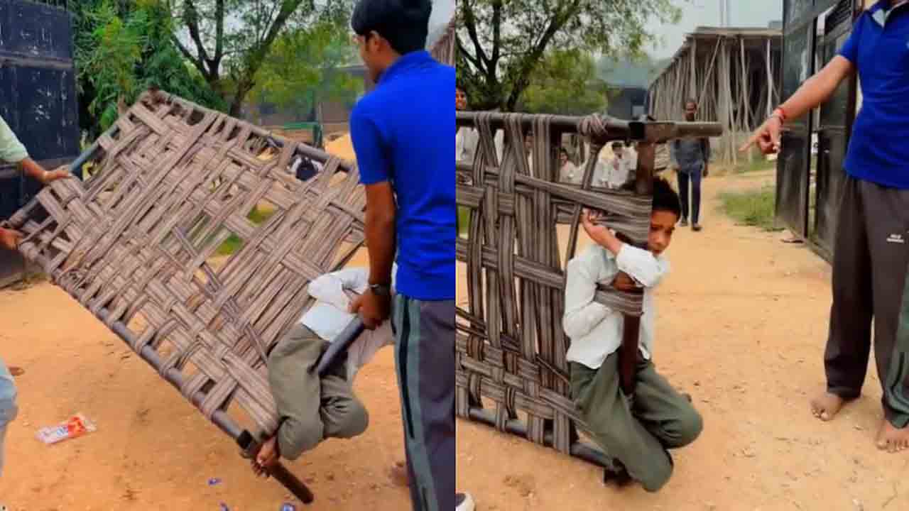 Watch: స్కూల్‌కు వెళ్లేందుకు నిరాకరించిన బాలుడు.. అతడ్ని ఎలా తీసుకెళ్లారంటే?