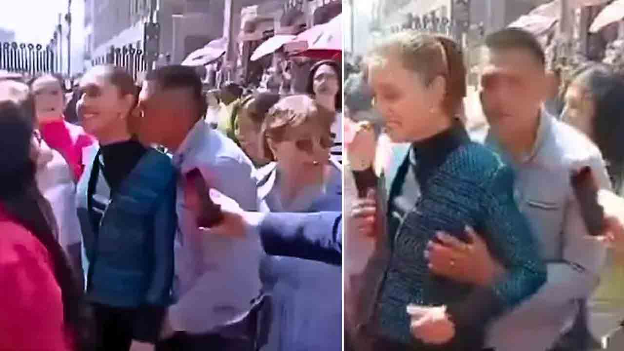 Mexican President | మెక్సికన్‌ అధ్యక్షురాలికి చేదు అనుభవం.. పబ్లిక్‌లో ముద్దు పెట్టేందుకు యత్నించిన వ్యక్తి.. VIDEO