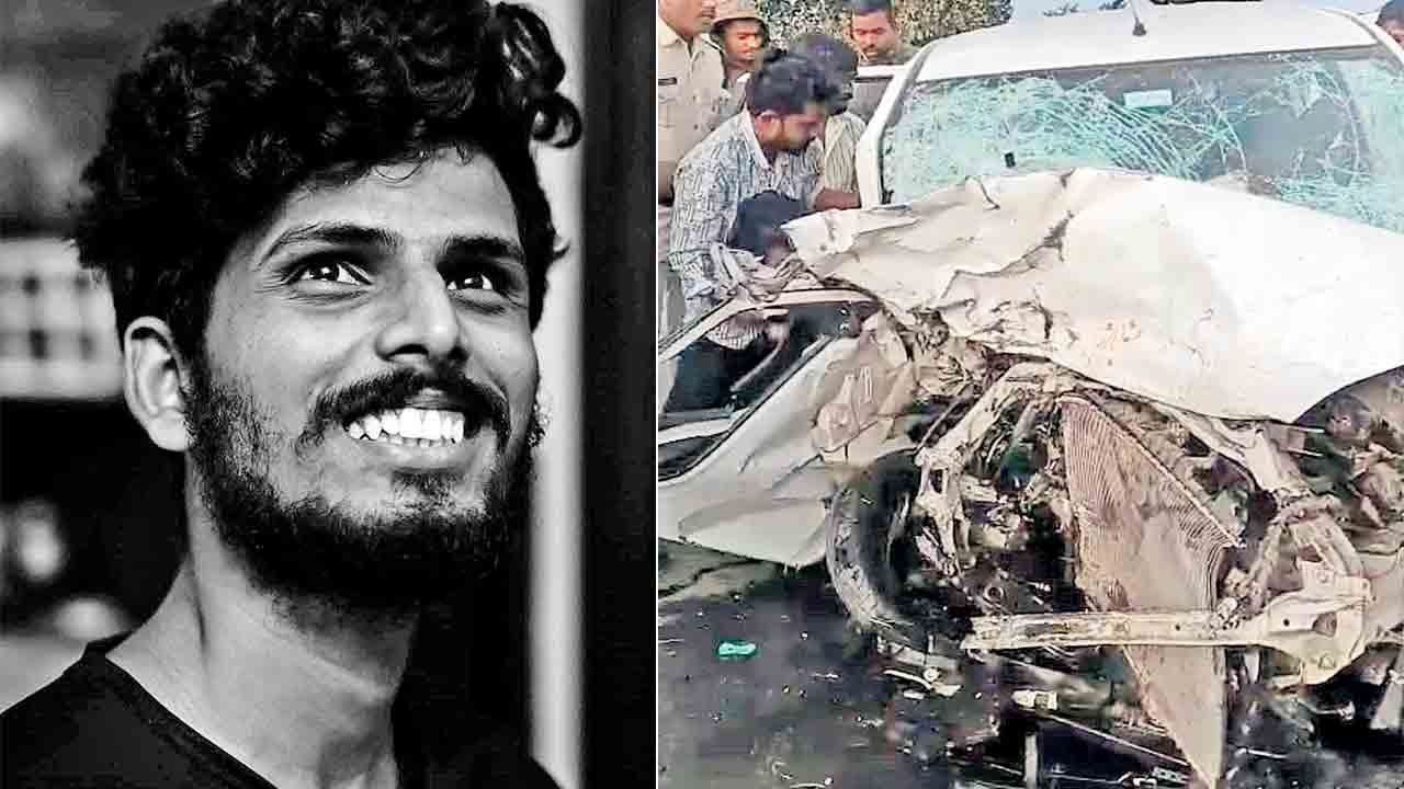 రెండు కార్లు ఢీకొని ఇద్దరు మృతి