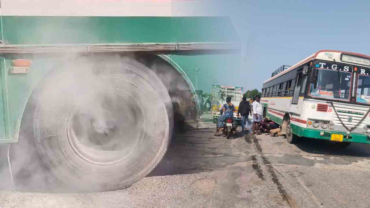 ఆర్టీసీ బస్సుకు తప్పిన ప్రమాదం