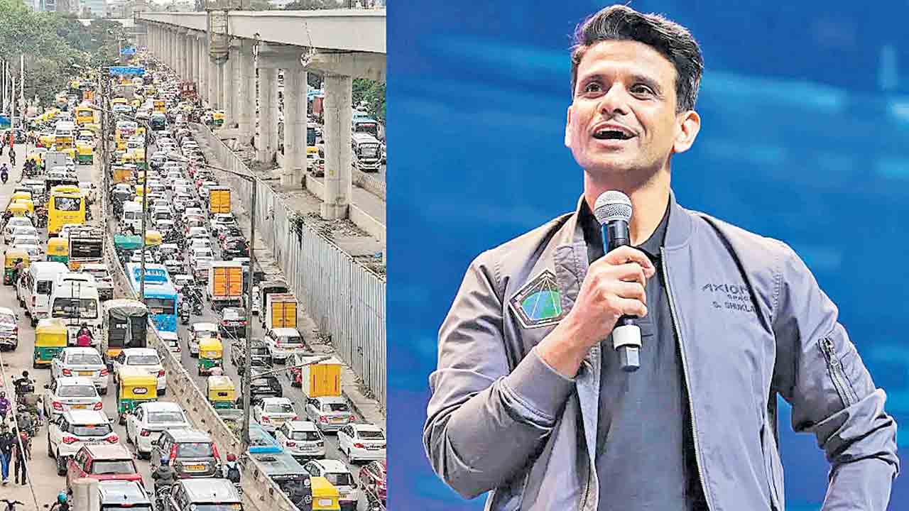 దీని కన్నా రోదసియానమే బెటర్‌!.. బెంగళూరు రోడ్లపై శుభాన్షు శుక్లా వ్యాఖ్యలు