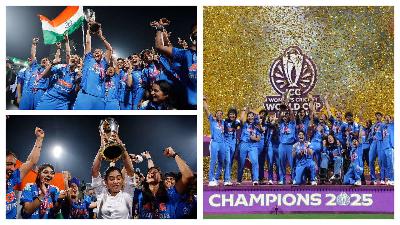 ICC Women’s World Cup | సరికొత్త చరిత్రను లిఖించిన టీమిండియా.. ఐసీసీ వన్డే వరల్డ్‌ కప్‌ విజేతల సంబరాల ఫొటోలు మీరూ చూసేయండి..!
