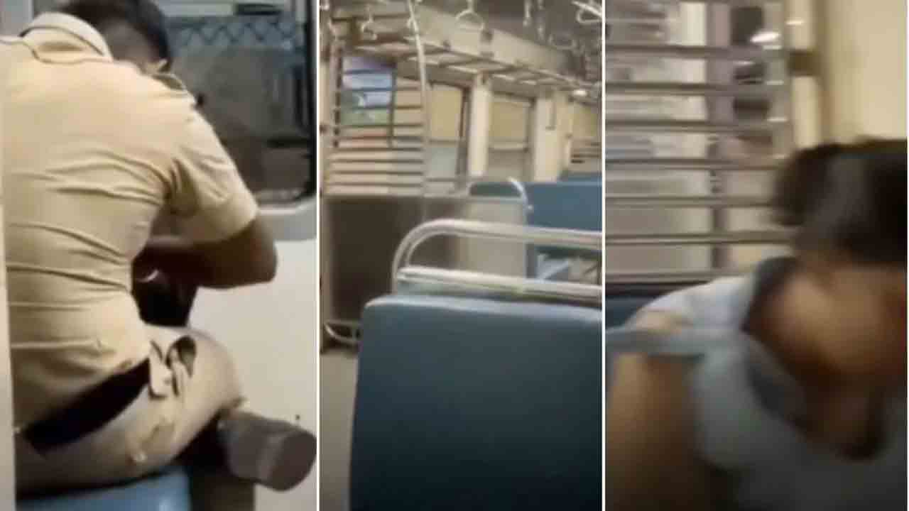 Mumbai police | రైల్లో ఒంటరిగా ప్రయాణిస్తోన్న యువతికి రక్షణగా నిలిచిన పోలీసన్న.. VIDEO