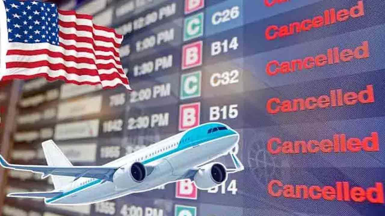 అమెరికా షట్‌డౌన్‌..10 శాతం ఫ్లైట్స్‌ రద్దు