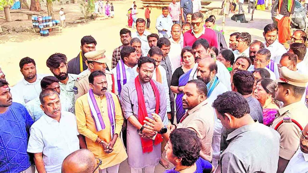 Central Minister Kishan Red