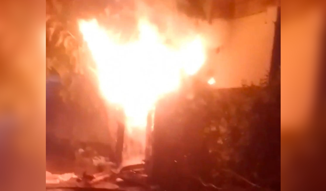 Fire Accident | కిరాణా దుకాణంలో మంటలు.. చూస్తుండగానే దగ్ధం