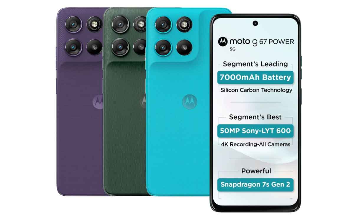 moto g67 Power | భారీ బ్యాట‌రీ, మిలిట‌రీ గ్రేడ్ నాణ్య‌త‌తో ఫోన్‌ను లాంచ్ చేసిన మోటోరోలా.. ధ‌ర త‌క్కువే..!