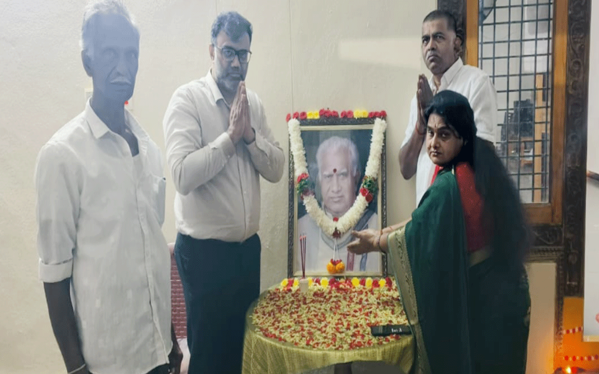 Chandur : ఘనంగా మాజీ మంత్రి పాల్వాయి జయంతి