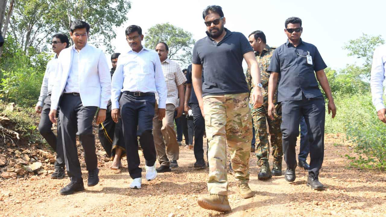 తిరుపతి జిల్లా మామండూరు అటవీ ప్రాంతాన్ని పరిశీలించిన ఏపీ డిప్యూటీ సీఎం పవన్ కల్యాణ్‌