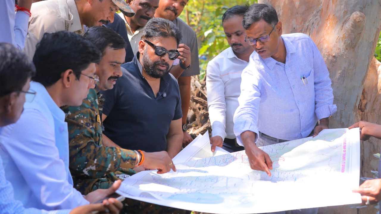 తిరుపతి జిల్లా మామండూరు అటవీ ప్రాంతాన్ని పరిశీలించిన ఏపీ డిప్యూటీ సీఎం పవన్ కల్యాణ్‌