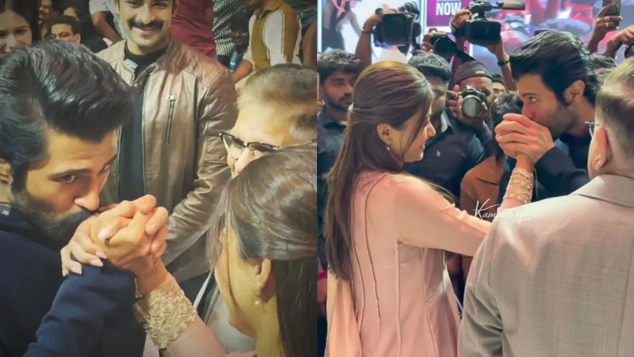 Vijay- Rashmika | ప‌బ్లిక్‌లో ముద్దు పెట్టిన విజ‌య్ దేవ‌ర‌కొండ‌.. ఆమెతో రిలేష‌న్ క‌న్‌ఫాం చేసిన‌ట్టేనా?