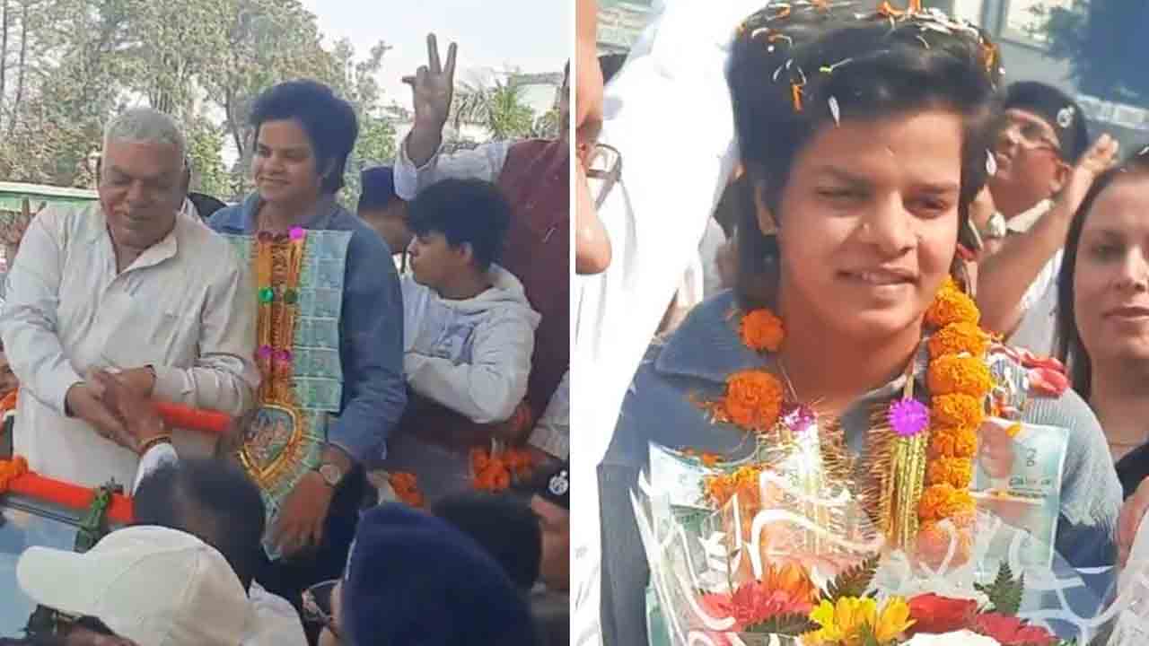 Shefali Verma | విశ్వ విజేతకు జన నీరాజనం.. నోట్ల కట్టలు, తలపాగాతో అపూర్వ స్వాగతం..!