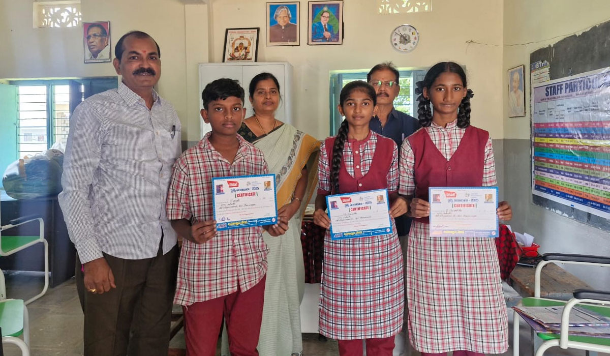 Science talent Test | జిల్లాస్థాయి సైన్స్ టాలెంట్ టెస్ట్‌కు ఇందుర్తి విద్యార్థులు ఎంపిక