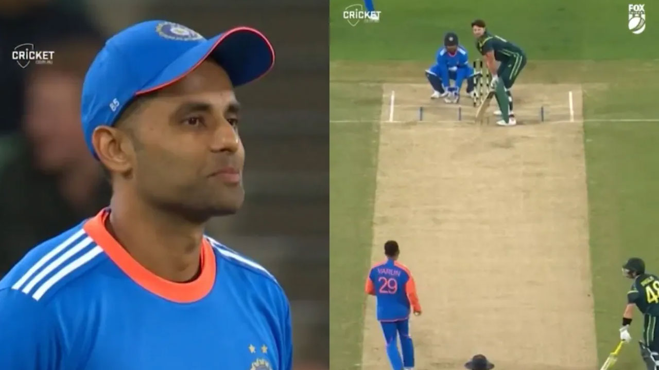 Varun Chakravarthy: వ‌రుణ్ మైండ్‌గేమ్స్‌.. ఔటైన టిమ్ డేవిడ్‌.. న‌వ్వుకున్న సూర్య‌.. వీడియో