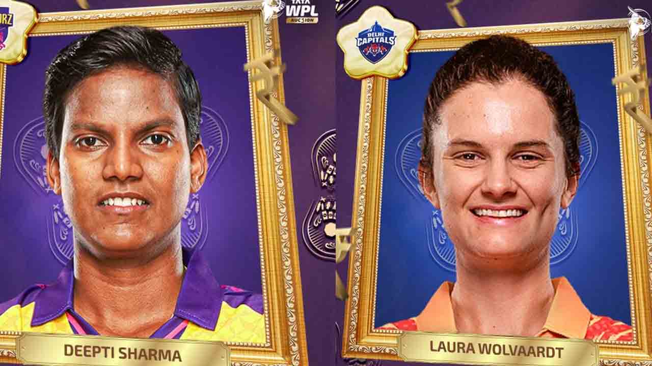 WPL 2026 Auctio | భారత ఆల్‌రౌండర్ దీప్తి శర్మకు రికార్డు ధర.. లారాకు 1.20 కోట్లు..!