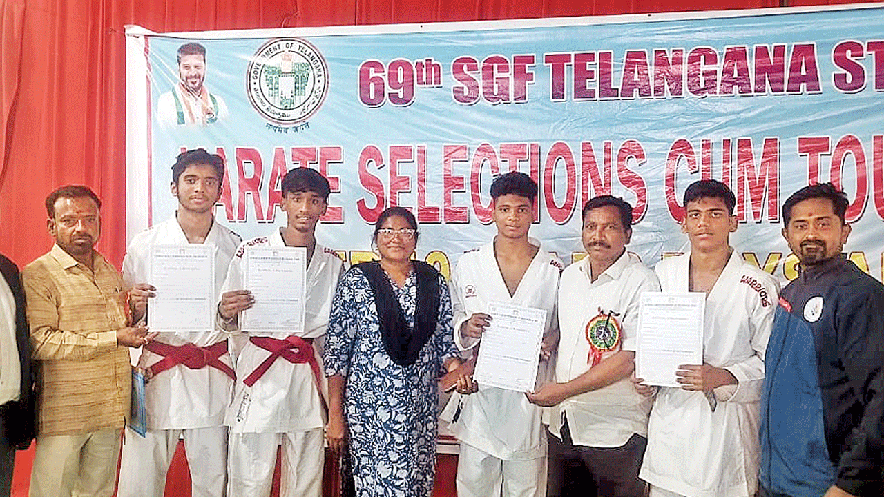 జాతీయ కరాటే పోటీలకు 24 మంది ఎంపిక