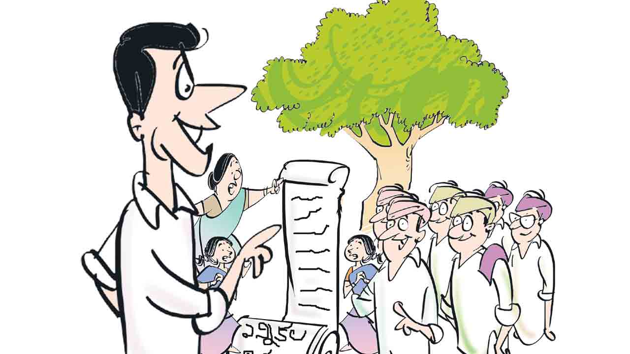 లెక్కలు చూసుకుంటున్న అభ్యర్థులు