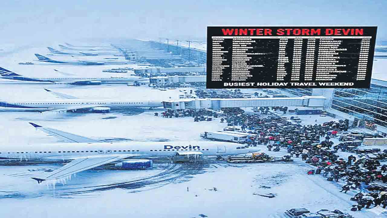 అమెరికాలో మంచు తుఫాన్‌ బీభత్సం