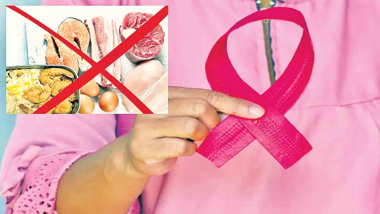 నాన్‌ వెజ్‌తో రొమ్ము క్యాన్సర్‌ ముప్పు!