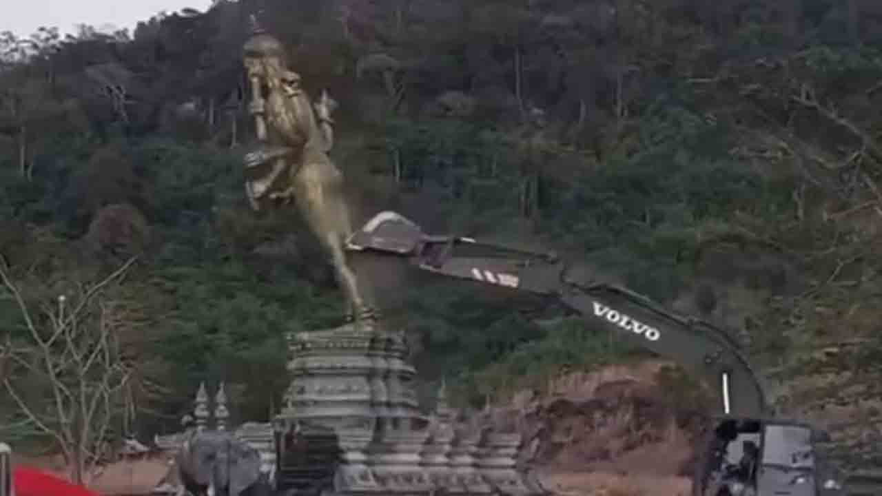 విష్ణు విగ్రహాన్ని ధ్వంసం చేసిన థాయ్‌లాండ్‌