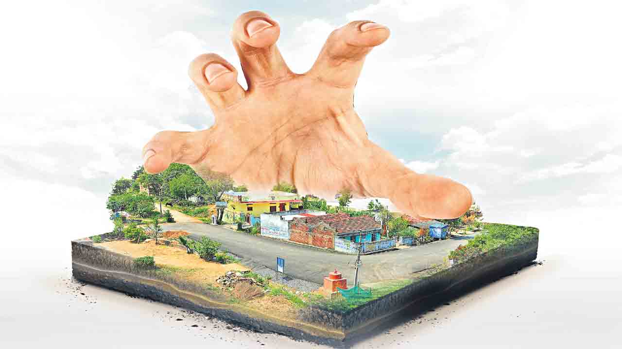 తెలంగాణ పల్లెలు ఫర్ సేల్.. గ్రామ ‘కంఠం ’పట్టుకున్న కాంగ్రెస్‌ సర్కార్‌!